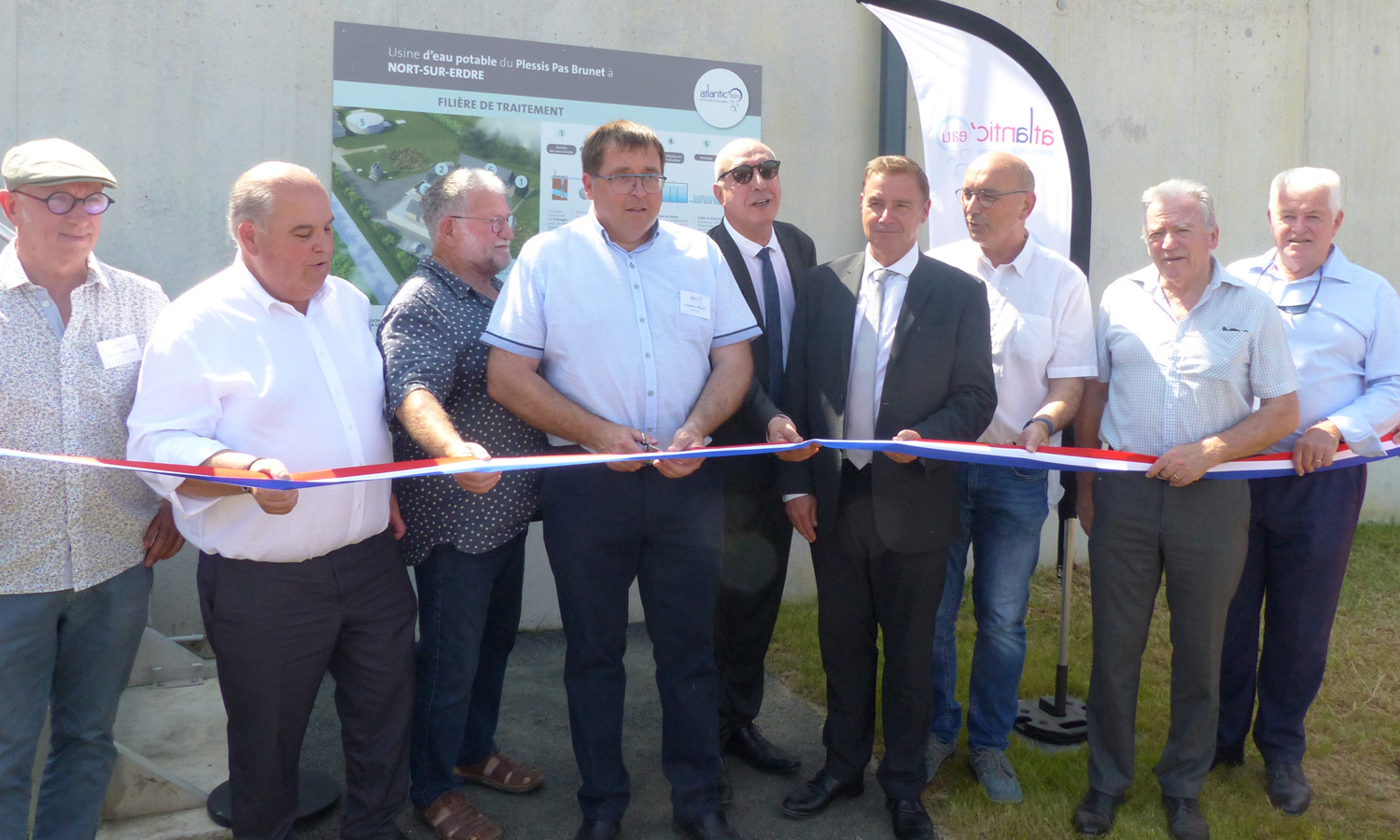 Inauguration de l'unité de production d'eau potable de Nort-sur-Erdre